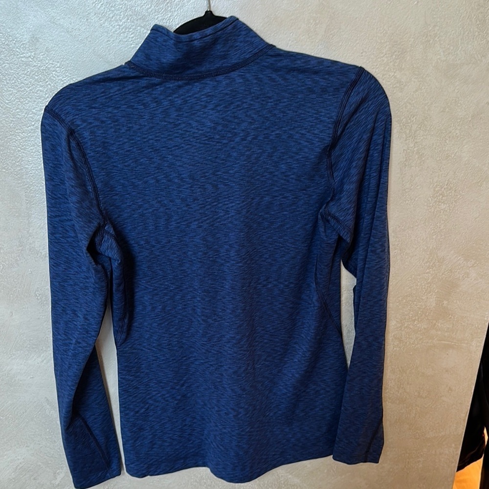 REI Blue Long Sleeve Quarter-Zip Top - Picture 7 of 7
